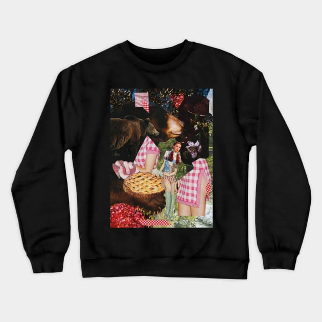 Teddy Bear's Picnic in Kansas Crewneck Sweatshirt by sadnettles